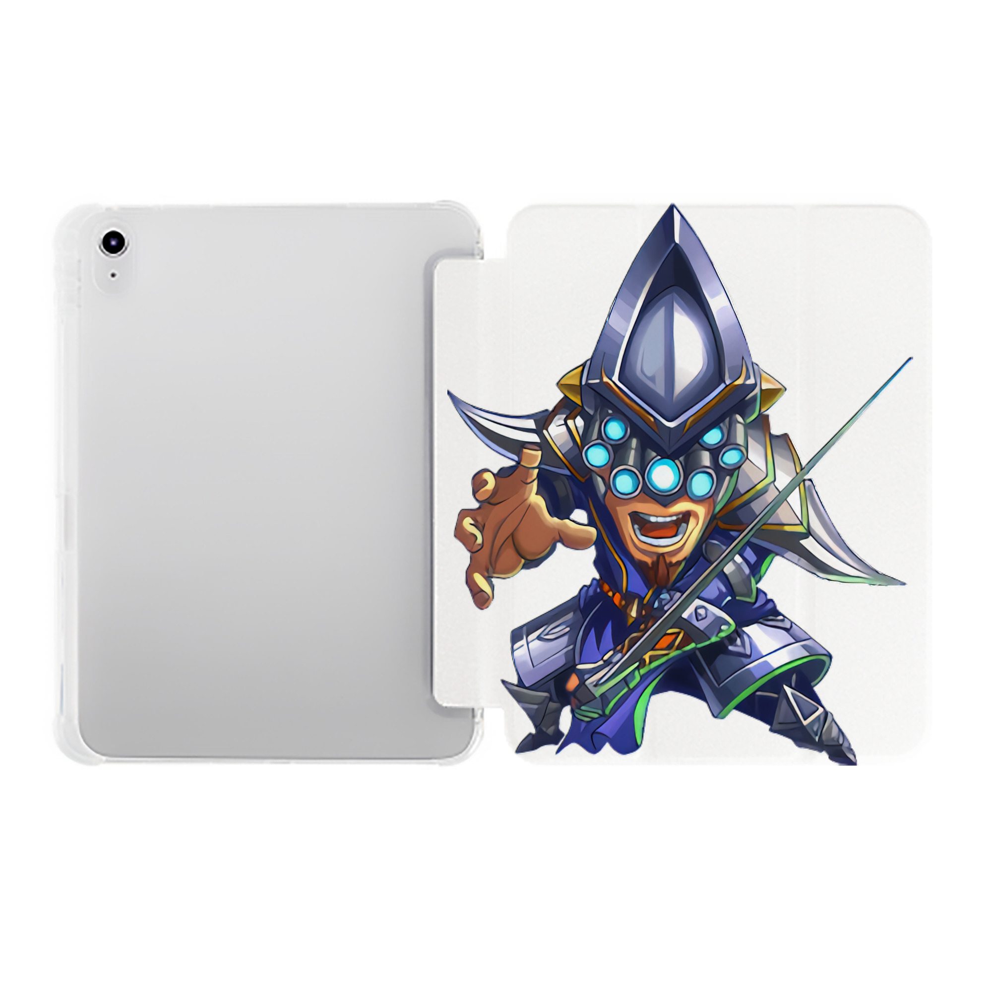 （画像用） リーグ・オブ・レジェンド League of Legends LOL IPad ケース ペン収納付き 三つ折りスタンド PUレザー×シリコン 対応機種9.5/10.5/10.9インチ